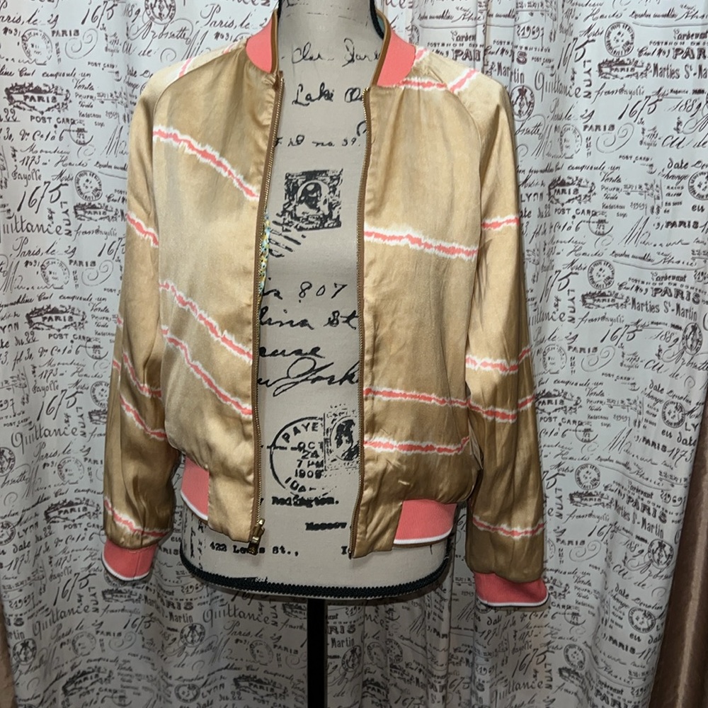 79- Scotch & Soda Printed reversible padded bomber jacket XS - Picture 9 of 12